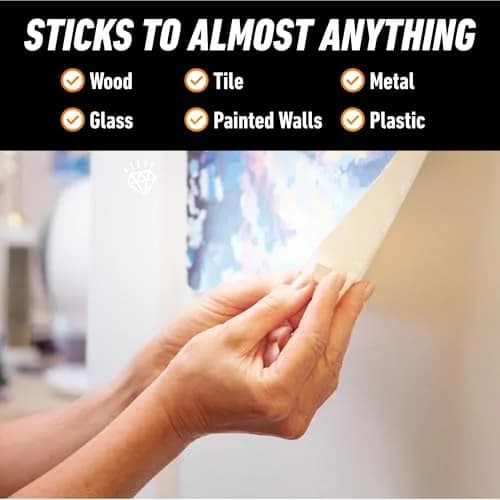 Gorilla Removable Mounting Putty Natural Tan 168 Pre-Cut Squares | Holds Up to 2 lbs thumbnail 3