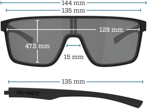Tifosi Sanctum Sunglasses Large Fit UV Protection | Style & Performance (70-120 chars) thumbnail 2