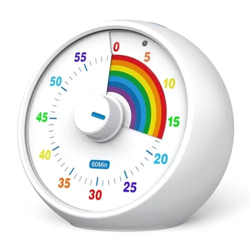 kiecky squirrel Visual Countdown Timer 60-Minute | Silent Operation Classroom Desk Timer thumbnail 1