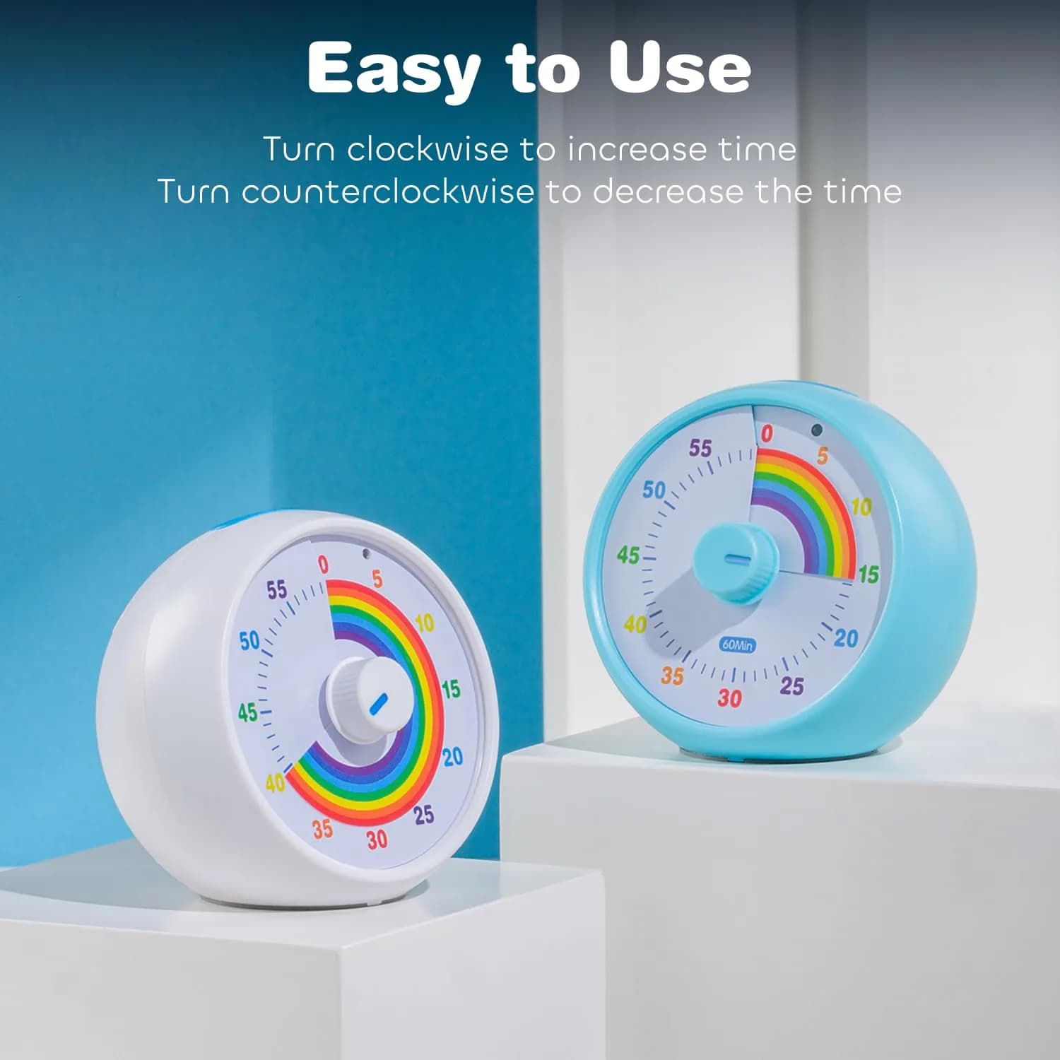 kiecky squirrel Visual Countdown Timer 60-Minute | Silent Operation Classroom Desk Timer - view 3