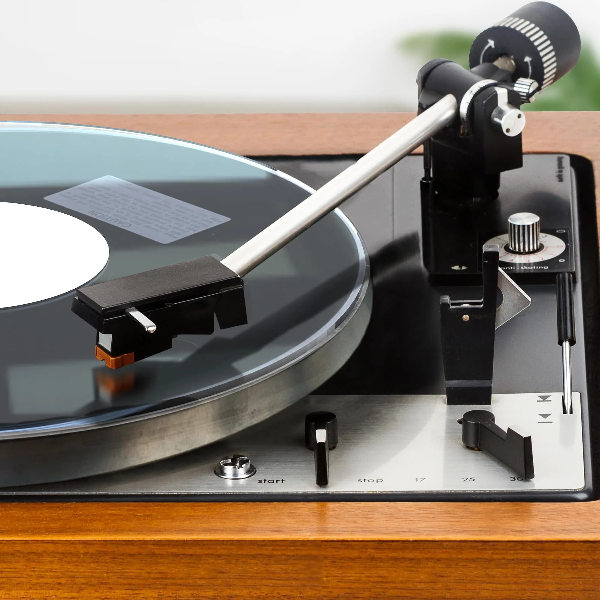 PRO SPIN Clear Acrylic Turntable Mat | 12" Vinyl Slipmat with Static Reduction & Tighter Bass