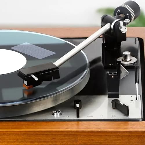 PRO SPIN Clear Acrylic Turntable Mat | 12" Vinyl Slipmat with Static Reduction & Tighter Bass thumbnail 1