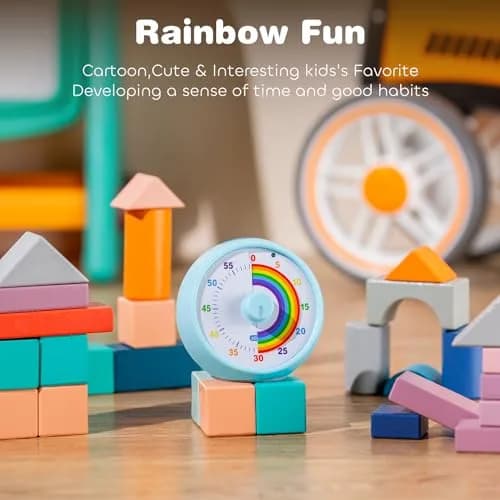 kiecky squirrel Visual Countdown Timer 60-Minute Silent Operation | Desk Timer for Kids & Classroom thumbnail 5