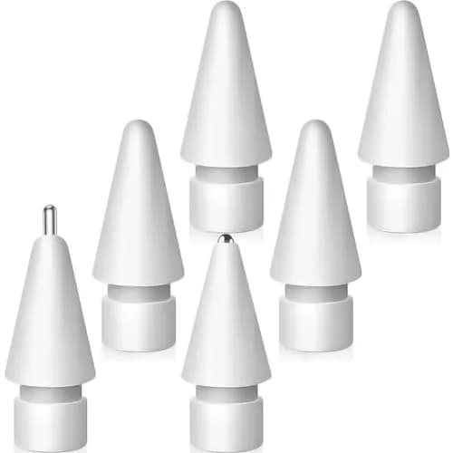 SIXFU Replacement Tips for Apple Pencil, Mix Precise Control Tips Set for Apple Pencil 2nd Gen/1st Gen/USB C | 6 Pack thumbnail 1