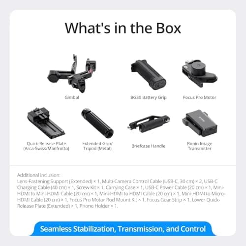 DJI RS 4 Pro Combo Gimbal Stabilizer for DSLR & Cinema Cameras | 4.5kg Payload, Vertical & Horizontal Shooting thumbnail 5