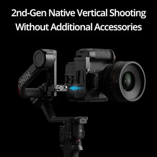 DJI RS 4 Pro Combo Gimbal Stabilizer for DSLR & Cinema Cameras | 4.5kg Payload, Vertical & Horizontal Shooting thumbnail 2