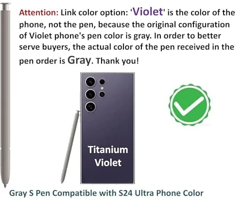 SLQ Blue S Pen for Samsung Galaxy S24 Ultra 5G | With Bluetooth, 4096 Pressure Levels thumbnail 3