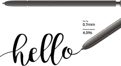SLQ Replacement S Pen for Samsung Galaxy S24 Ultra 5G with Bluetooth, 4096 Pressure Sensitivity, 5x Tips (Black) thumbnail 7