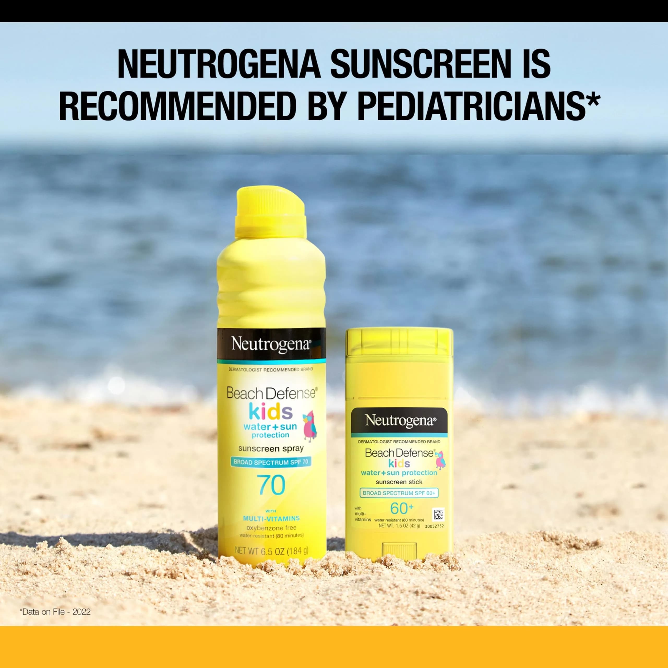 Neutrogena Beach Defense Kids Sunscreen Stick SPF 60+ | Hawaii Reef Act 104 Compliant, Oxybenzone & Octinoxate Free - view 5