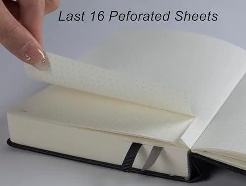 VOLINOTE Thick Bullet Notebook 366 Numbered Pages, A5 Dotted Journal 18.3cm x 21.3cm (7.2"x8.4") | Acid-Free Paper for Smooth Ink Flow thumbnail 3