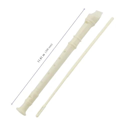 YUENPUN 40 PCS 8 Hole Recorder Instrument 11.8 inch | Beginner Plastic Soprano Descant Flute thumbnail 2