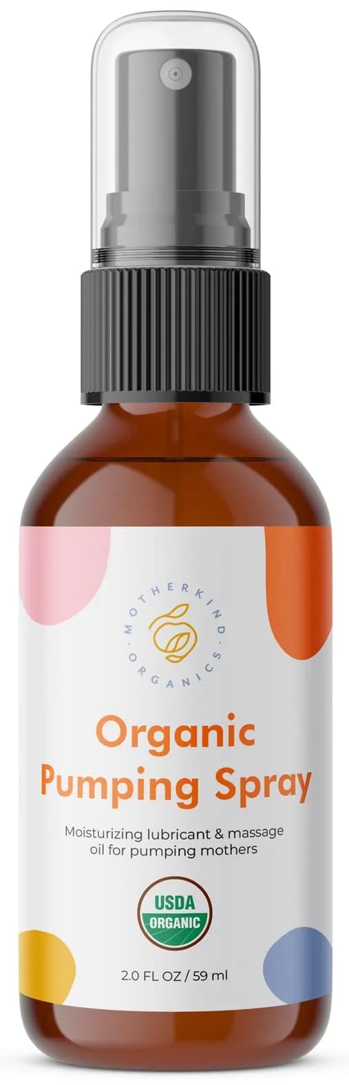 Motherkind Organics Pumping Spray Lanolin-Free USDA Organic 2 oz | Soothing Relief for Pumping Moms - main product image