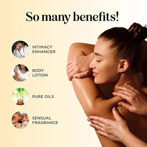 Maple Holistics Tropical Massage Oil for Couples 16 Fl Oz | Full Body Relaxation & Mango Scent thumbnail 3