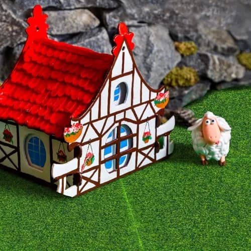 KISEER 12 Pack Artificial Grass Mats 15cm x 15cm (6" x 6") | Miniature Garden Crafting Supply thumbnail 6