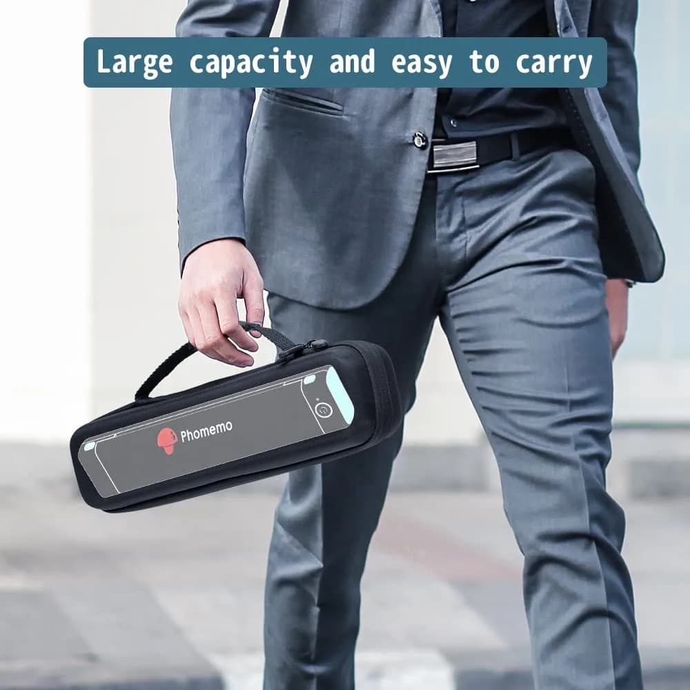 Phomemo M08F All Cases | 220V Compatible Carrier Bag Case for Portable Thermal Printers - view 5