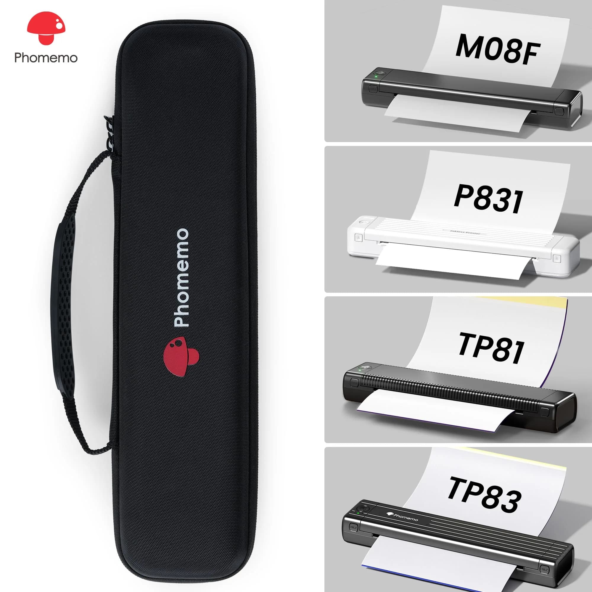 Phomemo M08F All Cases | 220V Compatible Carrier Bag Case for Portable Thermal Printers - view 9