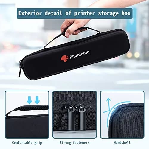 Phomemo M08F All Cases | 220V Compatible Carrier Bag Case for Portable Thermal Printers thumbnail 2