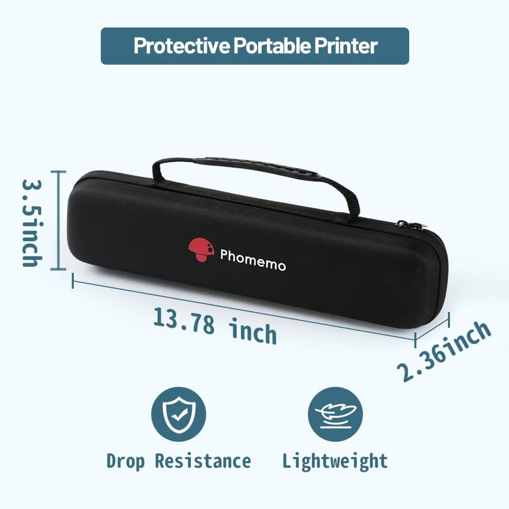 Phomemo M08F All Cases | 220V Compatible Carrier Bag Case for Portable Thermal Printers - view 3