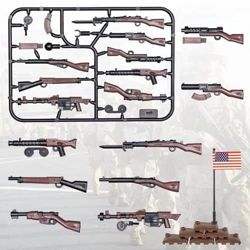 MaozyHomie U.S Field Force Weapons Building Blocks (36pcs) - Military Toy Accessory Pack thumbnail 2