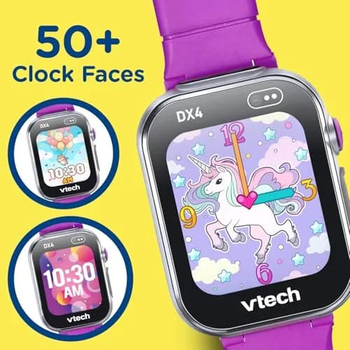 VTech KidiZoom Smartwatch DX4 Purple 22.5cm (8.9") | Splash-Proof Metal Body with Dual Cameras thumbnail 3