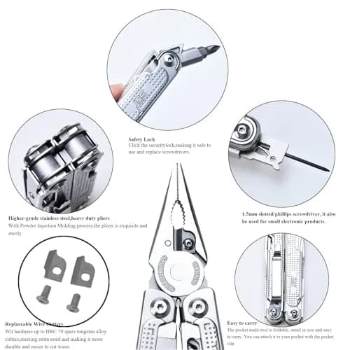 SQT2048 20-in-1 Multitool Foldable & Self-Locking | Compact, Durable, All-in-One Tool for DIY & Outdoors thumbnail 4