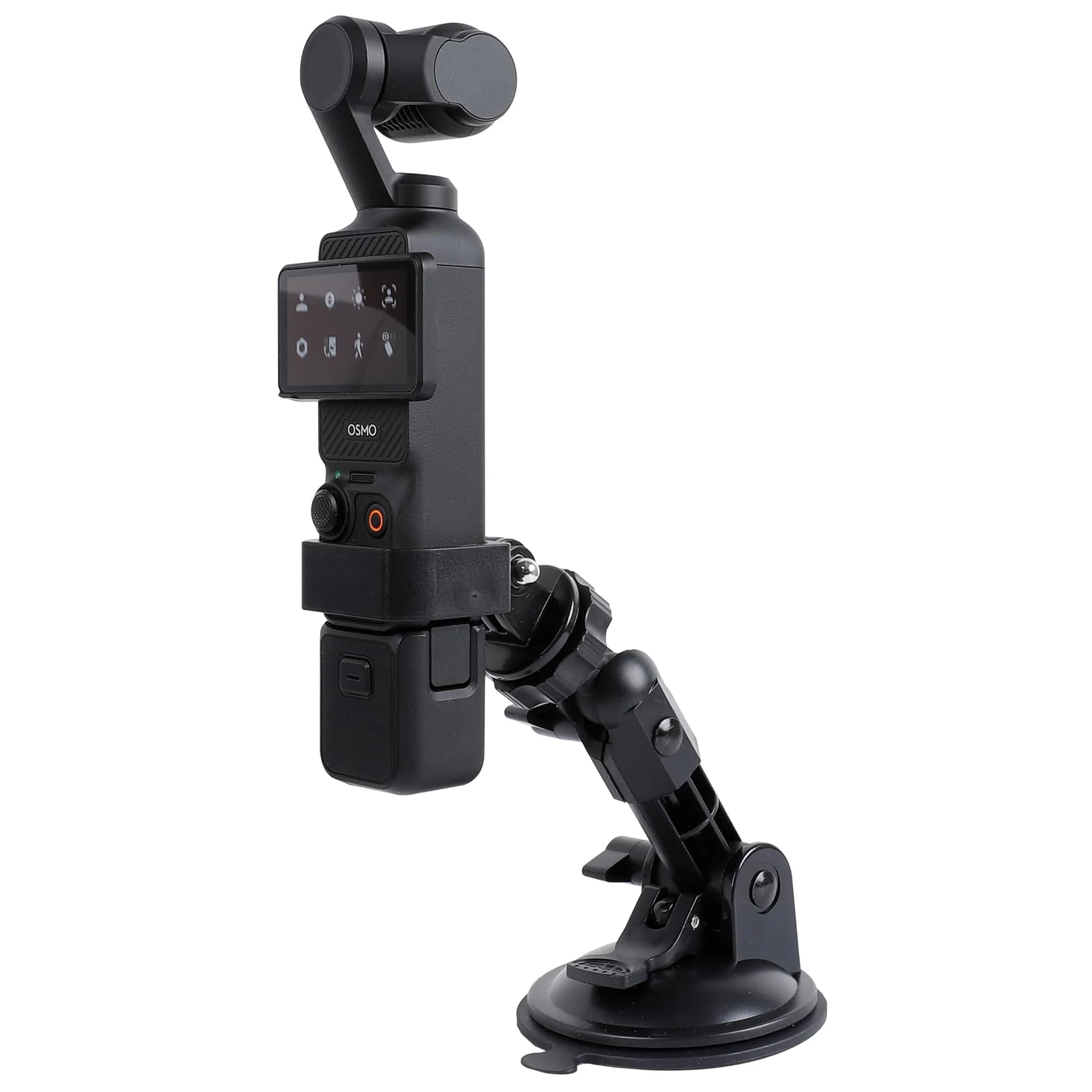 PellKing Suction Cup Car Mount for DJI Osmo Pocket 4/3/Xtra Cameras | 3kg Load Capacity — Black