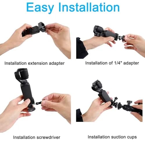 PellKing Suction Cup Car Mount for DJI Osmo Pocket 4/3/Xtra Cameras | 3kg Load Capacity thumbnail 4