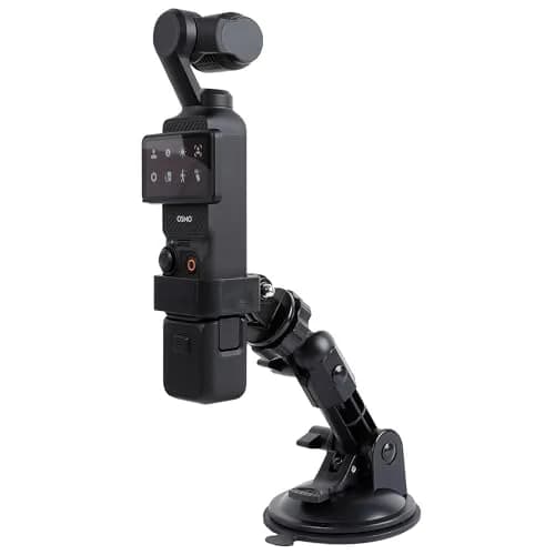 PellKing Suction Cup Car Mount for DJI Osmo Pocket 4/3/Xtra Cameras | 3kg Load Capacity thumbnail 1