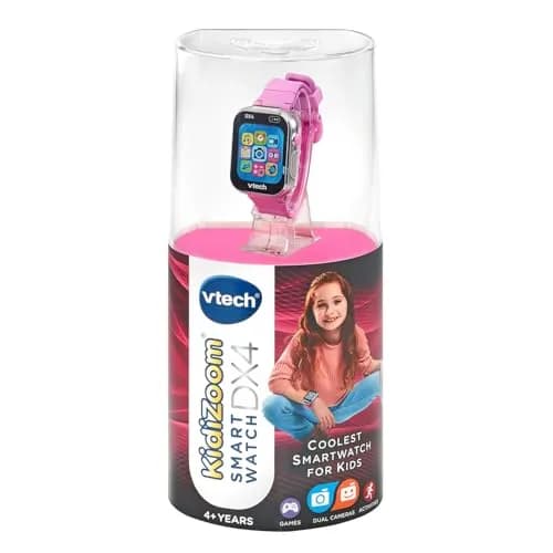 VTech KidiZoom Smartwatch DX4 Pink 22.5cm (8.86in) | Splash-Proof Kids Smartwatch with Dual Cameras & Games thumbnail 6