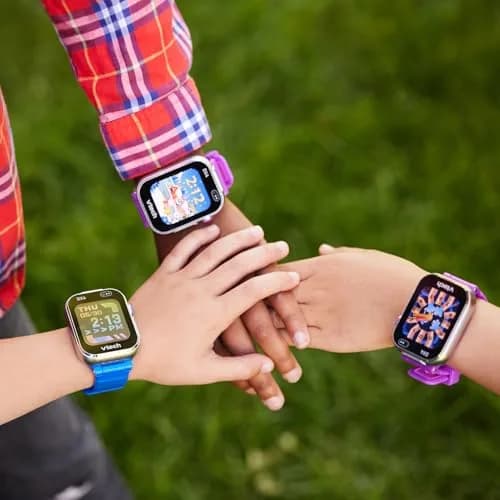 VTech KidiZoom Smartwatch DX4 Pink 22.5cm (8.86in) | Splash-Proof Kids Smartwatch with Dual Cameras & Games thumbnail 8