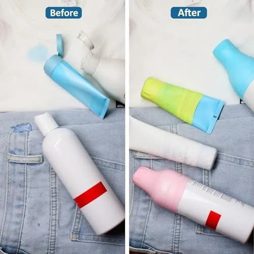 FOROUME 25 Pack Silicone Bottle Covers Leak Proof Travel Accessories in 5 Colors thumbnail 2