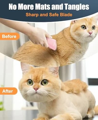 oneisall Pet Clippers for Matted Cat Hair, Quiet Pet Shaver with Storage Bag | 50dB Low Noise, IPX7 Waterproof, USB Rechargeable thumbnail 4
