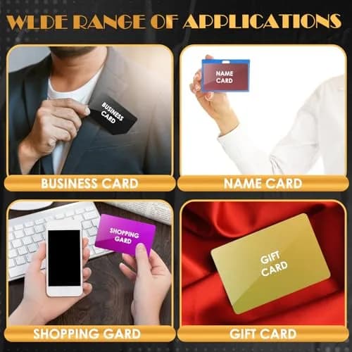 weparmeety Metal Business Cards 86 x 54 mm | Aluminum Laser Engraving Blanks in 5 Colors thumbnail 6