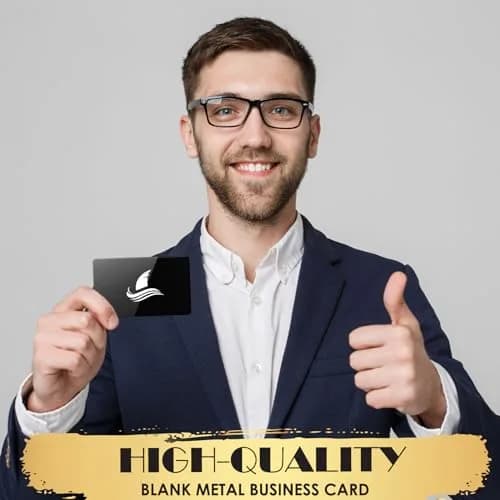weparmeety Metal Business Cards 86 x 54 mm | Aluminum Laser Engraving Blanks in 5 Colors thumbnail 7