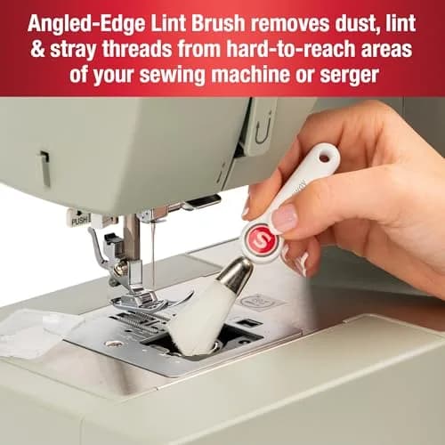 SINGER Sewing Machine Maintenance Kit - Tool Set with Needle Inserter, Angled Lint Brush, 3 Screwdrivers, Needle Threader, Storage Pouch (7pc) thumbnail 3