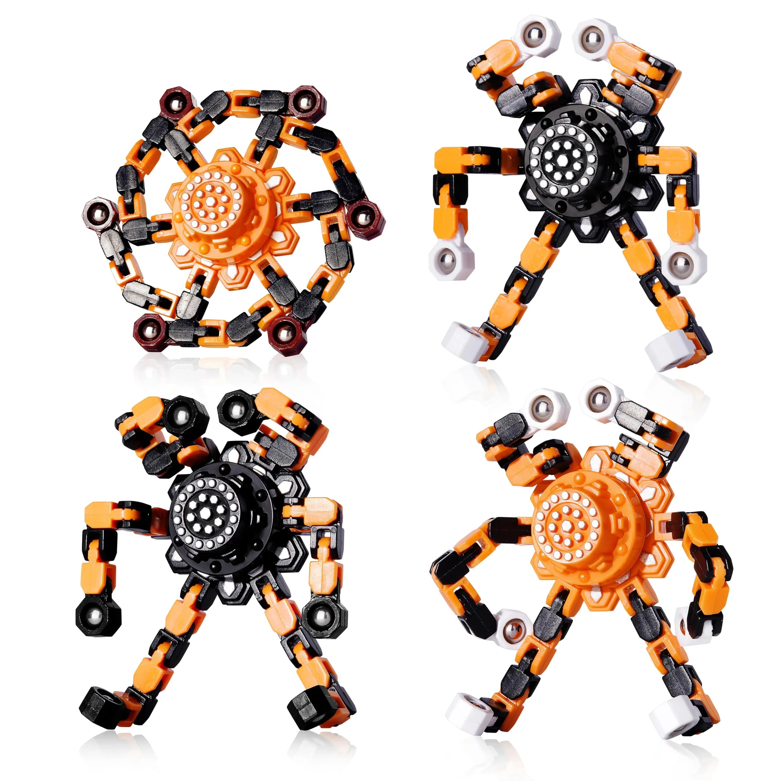 Gokeey Halloween Transformable Fidget Spinner Set 4-Pack | ASTM-Tested for Kids & Adults - main product image
