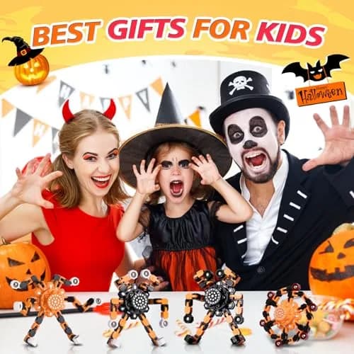 Gokeey Halloween Transformable Fidget Spinner Set 4-Pack | ASTM-Tested for Kids & Adults thumbnail 3