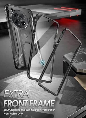 Poetic Revolution Case for OnePlus 12 5G Black | Full Body Rugged Shockproof with Kickstand & Screen Protector thumbnail 5