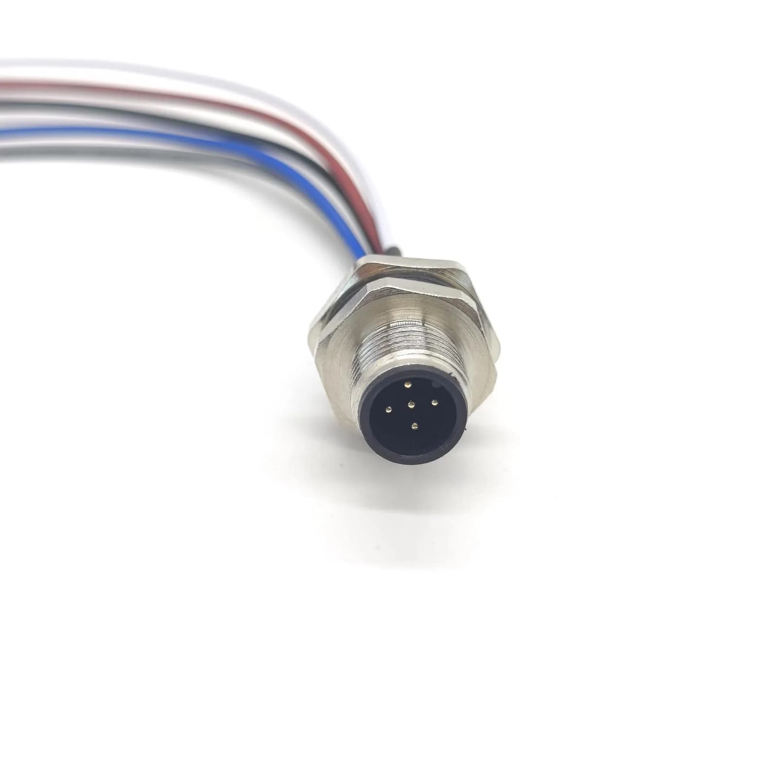 FOWIUNYE M12 5 Pin Male Connector Cable 1 Meter (3.28ft) | IP67 Waterproof Aviation Socket — 16.4ft