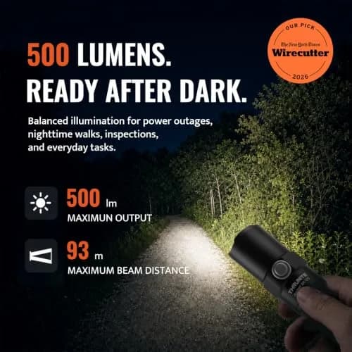 ThruNite 2PCS Archer 2A V3 Cool White LED Flashlight 155mm | 500 Lumens, IPX8 Waterproof, Mini AA, Outdoor thumbnail 3
