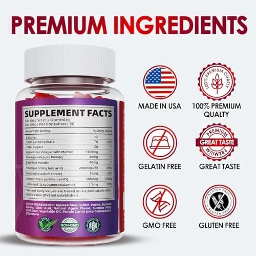 KGGCDD Keto ACV Gummies 1500MG | Apple Cider Vinegar Gummies for Weight Loss, Vegan & Gluten-Free thumbnail 6