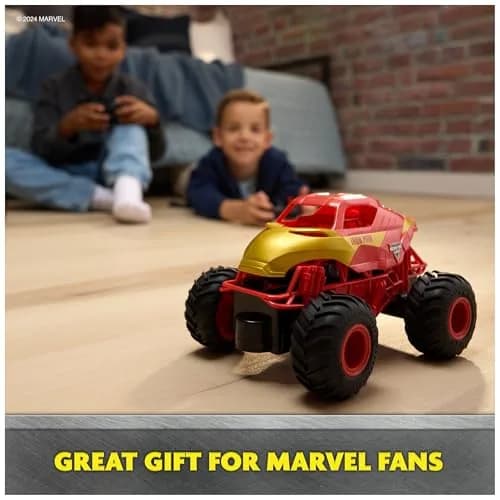 Monster Jam Marvel Iron Man RC Truck 1:24 Scale | ASTM-Tested Toy for Kids Ages 4+ thumbnail 6