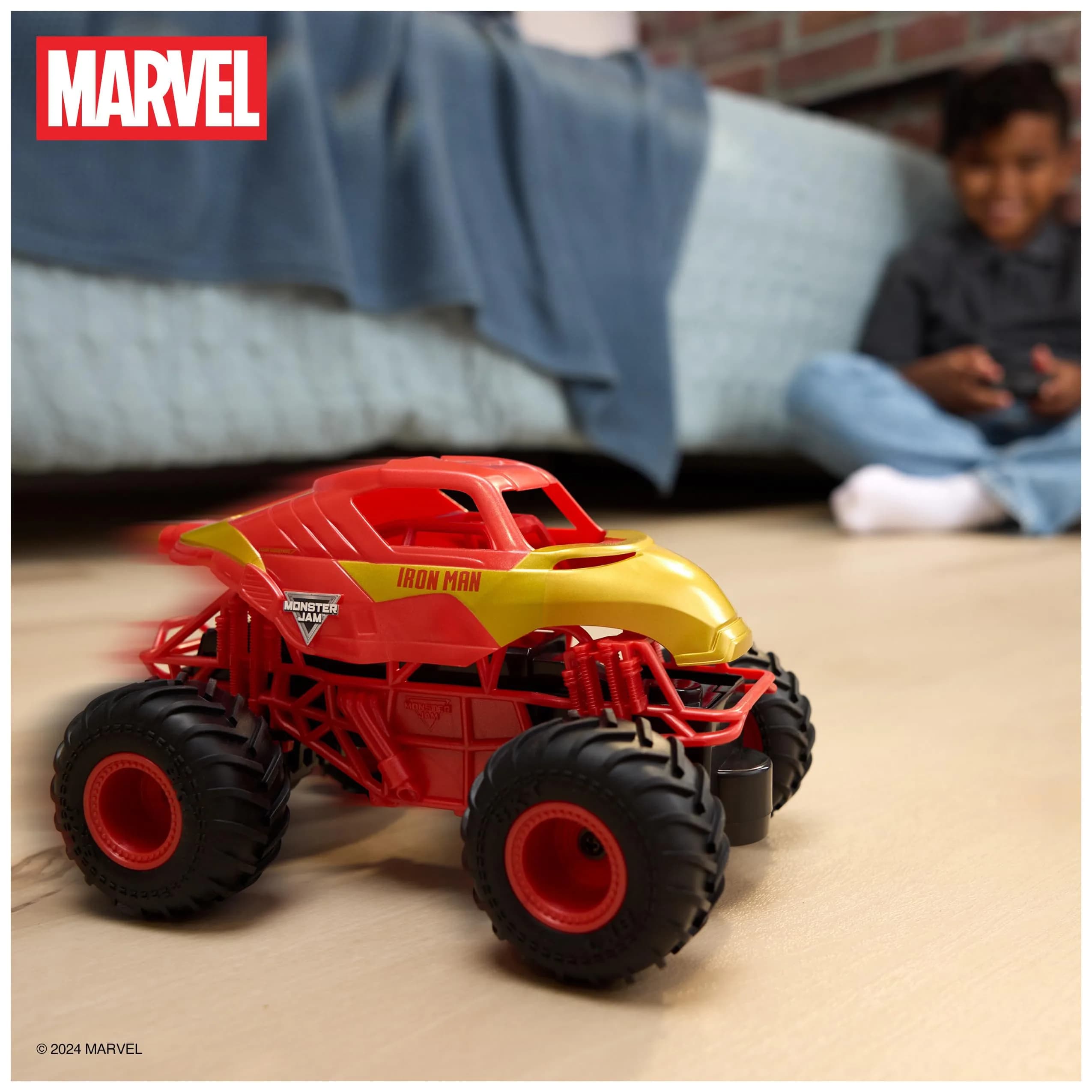 Monster Jam Marvel Iron Man RC Truck 1:24 Scale | ASTM-Tested Toy for Kids Ages 4+ - view 7