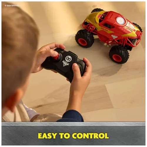 Monster Jam Marvel Iron Man RC Truck 1:24 Scale | ASTM-Tested Toy for Kids Ages 4+ thumbnail 3