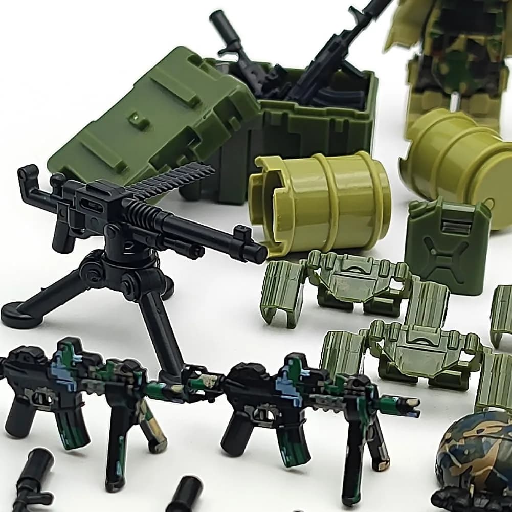 CONVENTEJOY Military Weapon Guns Accessories for Minifigure Block Toys 260pcs | ASTM-Tested ABS Plastic Building Block Toy - view 5