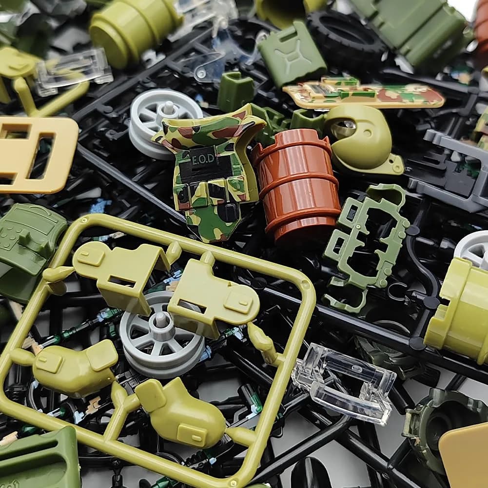 CONVENTEJOY Military Weapon Guns Accessories for Minifigure Block Toys 260pcs | ASTM-Tested ABS Plastic Building Block Toy - view 3