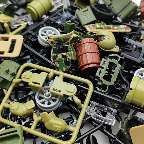 CONVENTEJOY Military Weapon Guns Accessories for Minifigure Block Toys 260pcs | ASTM-Tested ABS Plastic Building Block Toy thumbnail 3