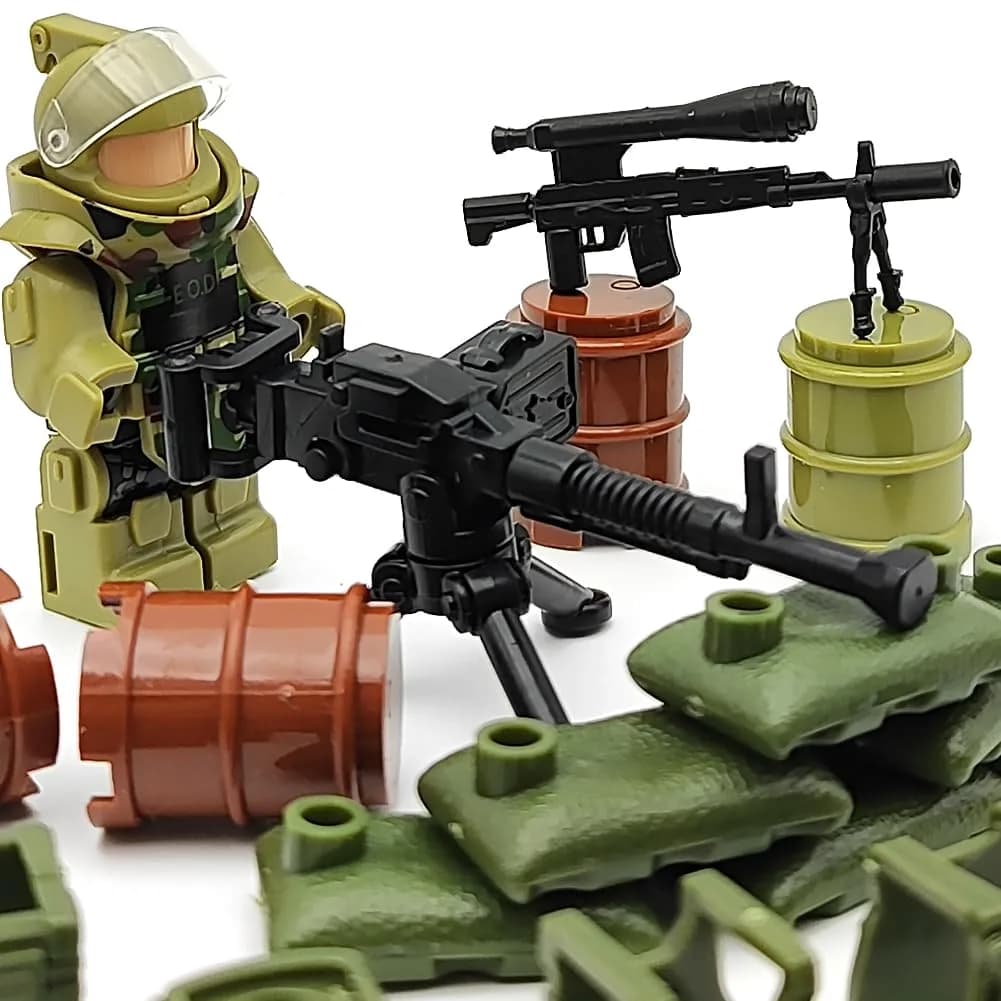 CONVENTEJOY Military Weapon Guns Accessories for Minifigure Block Toys 260pcs | ASTM-Tested ABS Plastic Building Block Toy - view 4
