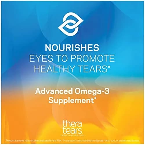 TheraTears Omega-3 Supplement 180 Count & Dry Eye Drops 1 Fl Oz | Eye Nutrition & Relief thumbnail 3