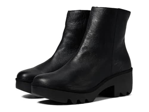 FLY London Womens TOOR513FLY Black 8-8.5 Medium | Cushioned Leather Boot with Zipper thumbnail 1